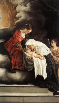 La vision de St Francesca Romana Baroque peintre Orazio Gentileschi Peinture à l'huile